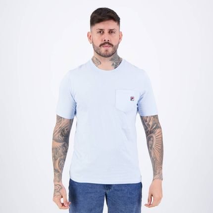 Camiseta Fila Basic Pocket Azul Claro - Marca Fila