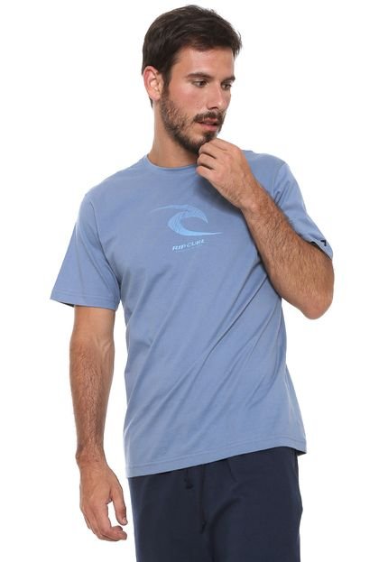 Camiseta Rip Curl Lettering Azul - Marca Rip Curl