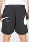 Bermuda de Moletom Nike Sportswear Swoosh Ft Preta - Marca Nike Sportswear