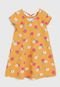Vestido Kyly Infantil Floral Amarelo - Marca Kyly