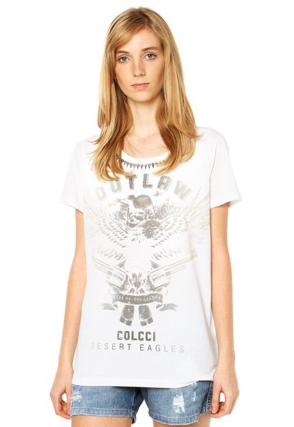 Camiseta Colcci Boy Spike Branca - Marca Colcci