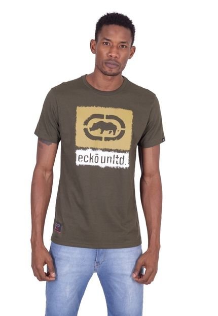 Camiseta Ecko Estampada Verde - Marca Ecko