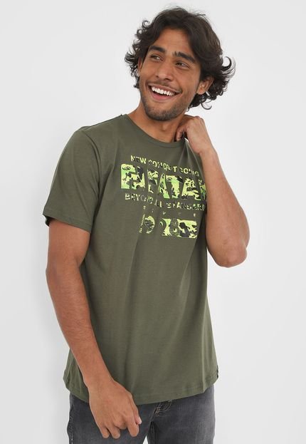 Camiseta Fatal Lettering Verde - Marca Fatal