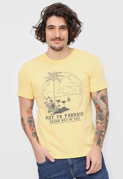Camiseta Dzarm Paradise Amarela - Marca Dzarm
