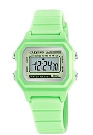 Reloj Crono Deportivo Verde Claro Calypso