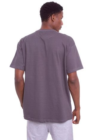 Camiseta Ecko Plus Size Estampada Cinza Escuro