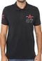 Camisa Polo Aeropostale Reta Bordada Preta - Marca Aeropostale