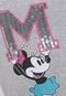 Blusa de Moletom Flanelada Fechada Cativa Disney Minnie Glitter Cinza - Marca Cativa Disney