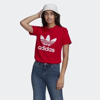 Conclusión Registrarse Puno Camiseta Adidas Feminina Trefoil Vermelha Logo Branca - Compre Agora |  Dafiti Brasil