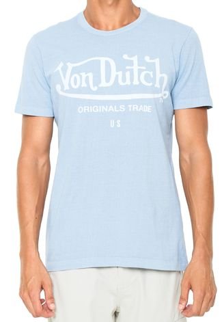 Camiseta Von Dutch Original Trade Azul - Compre Agora | Dafiti Brasil