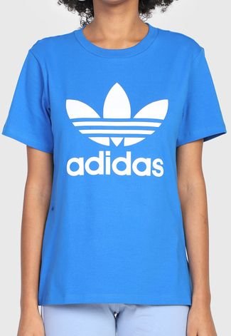 Camiseta adidas Originals Adicolor Classics Trefoil Azul