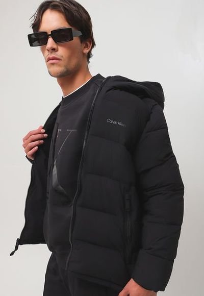 Parka Calvin Klein Outerwear Negro - Calce Regular Compra | Chile