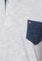Camisa Polo Aramis Bolso Branca/Azul - Marca Aramis