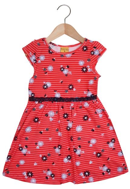 Vestido Mineral Kids Menina Vermelho - Marca Mineral Kids