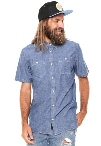 Camisa Jeans Vans Carlow Azul - Marca Vans