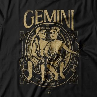 Camiseta Feminina Gemini - Preto