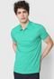 Camisa Polo Dudalina Reta Logo Verde - Marca Dudalina