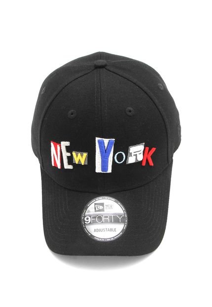 Boné New Era New York Black Preto - Marca New Era