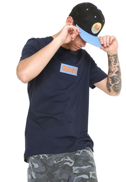 Camiseta Globe Box Azul-marinho - Marca Globe