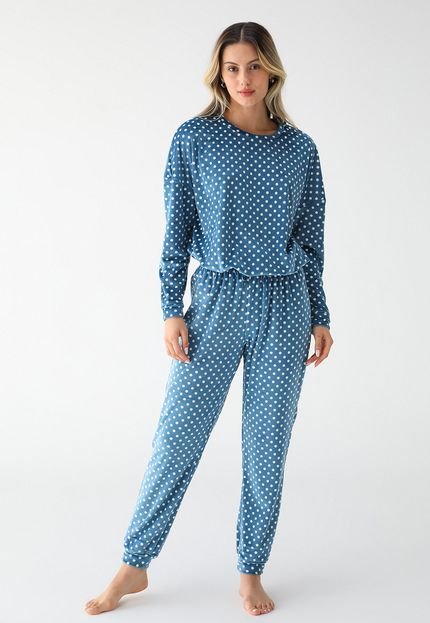 Pijama Malwee Push Azul - Marca Malwee
