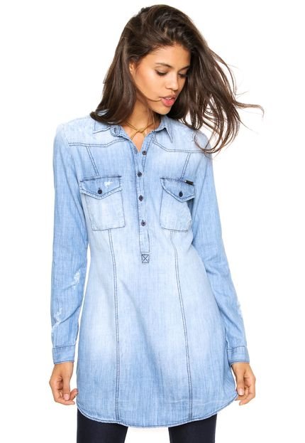 Camisa Jeans Sommer Alexia Azul - Marca Sommer