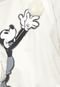 Moletom Flanelado Fechado Cativa Disney Mickey Pompom Off-White - Marca Cativa Disney