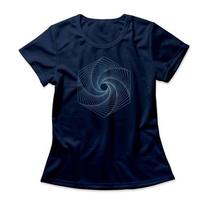 Camiseta Feminina Tornado - Azul Marinho - Marca Studio Geek 