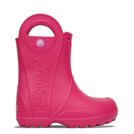 Bota crocs handle it rain boot kids  candy pink Rosa - Marca Crocs