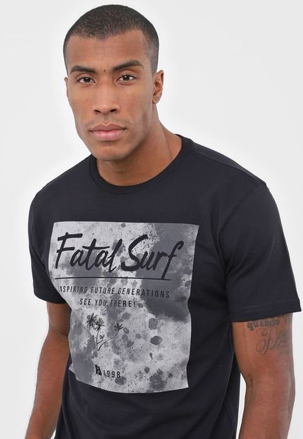 Camiseta Fatal Lettering Preta - Marca Fatal