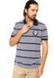 Camisa Polo Tommy Hilfiger Regular Fit Listrada Azul - Marca Tommy Hilfiger