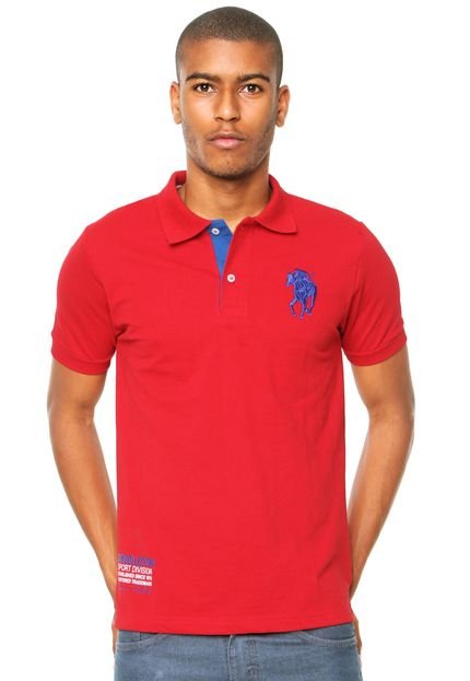 Camisa Polo STN Detalhe Vermelha - Marca STN
