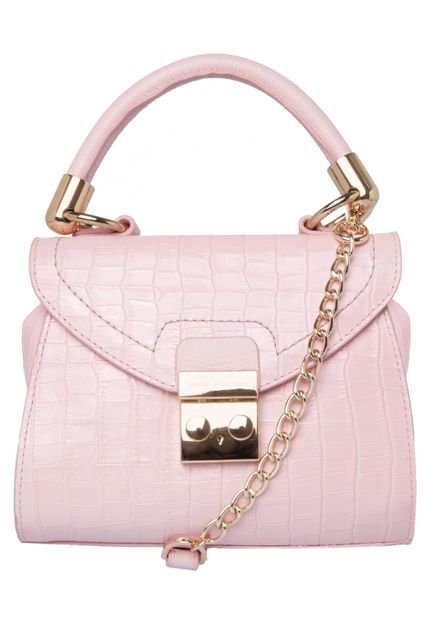 Bolsa Jorge Bischoff Mini Tiracolo Rosa - Marca Jorge Bischoff