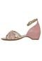 Sandália rosa com strass - Marca Via Scarpa