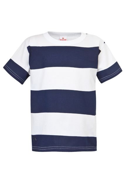 Camiseta Brandili Listras Branca - Marca Brandili