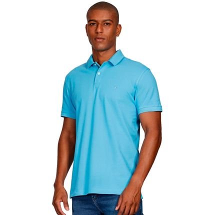 Camisa Polo Aramis Detail Ve25 Azul Turquesa Masculino - Marca Aramis