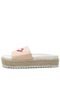 Tamanco Flatform Thelure Espadrille Bege - Marca Thelure