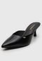 Scarpin Mule Via Marte Liso Preto - Marca Via Marte