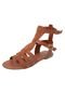 Rasteira DAFITI SHOES Gladiadora Marrom - Marca DAFITI SHOES