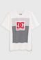 Camiseta DC Shoes Infantil Logo Off-White/Vermelho - Marca DC Shoes