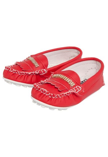 Mocassim Tricae Infantil Franjas Vermelho - Marca Tricae