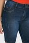 Bermuda Jeans HNO Jeans Ciclista Hot Pants Com Elastano Azul - Marca HNO Jeans
