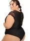 Body Summer Body Decotado Plus Size Roupa Tamanhos Grandes Sexy Feminina Preto com nude - Marca Summer Body