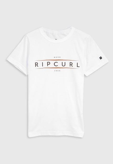 Camiseta Rip Curl Infantil Logo Branca - Marca Rip Curl
