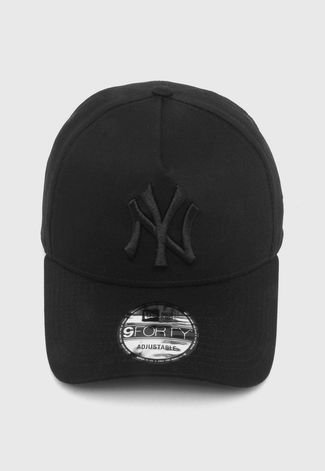 Boné Aberto New Era Snapback New York Yankees Aba Curva Preto