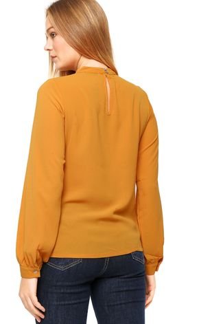 Blusa Manga Longa Acrobat Renda Amarela