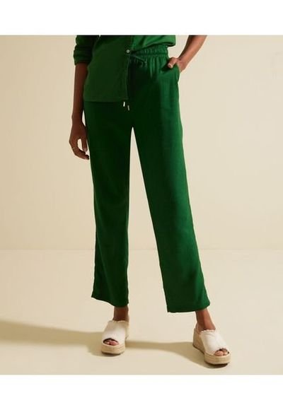 Pantalon Mujer Patprimo Jogger Verde Viscosa - Compra Ahora