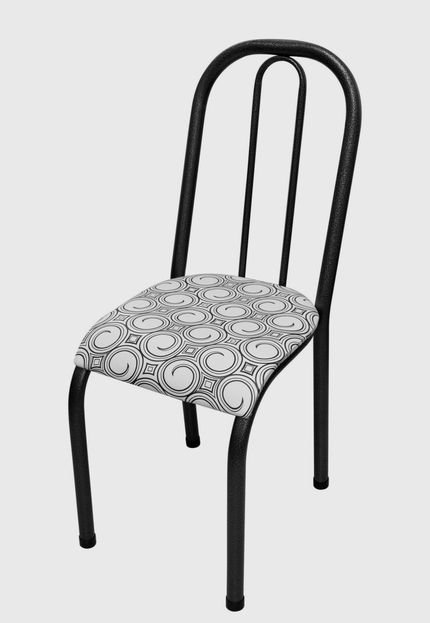 Cadeira Roma Baixa crequeado/tick espiral AçoMix Cinza - Marca Açomix