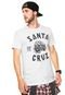 Camiseta Santa Cruz Knucklehead Branca - Marca Santa Cruz