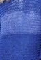 Blusa MOB Tricot Lurex Azul - Marca MOB