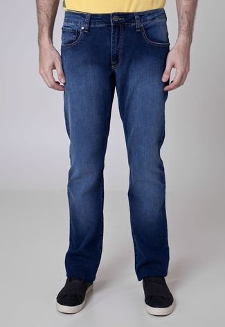 Calça Jeans Acostamento Reta Modern Azul